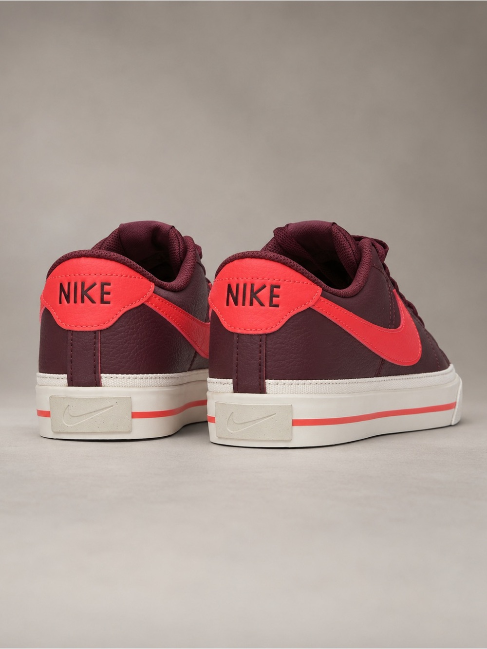 Nike Court Legacy Next Nature Dark Red Bright Crimson Sneakers NWT Size 9.5 - Picture 3 of 6